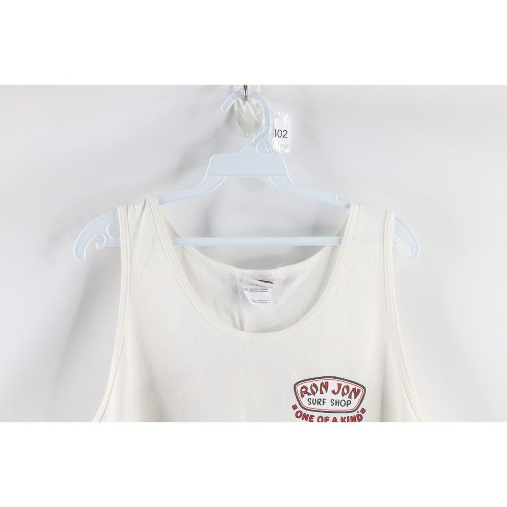 Vintage Ron Jon Surf Shop Mens Xl Spell Out Double Side Tank